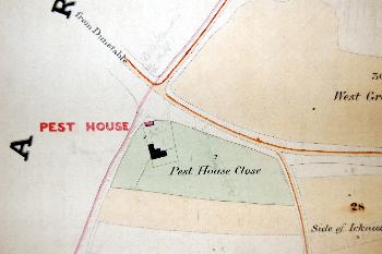 The Totternhoe Pest House in 1840 [BW1006a]